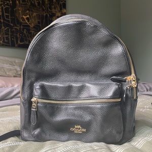 Black Mini Coach Backpack